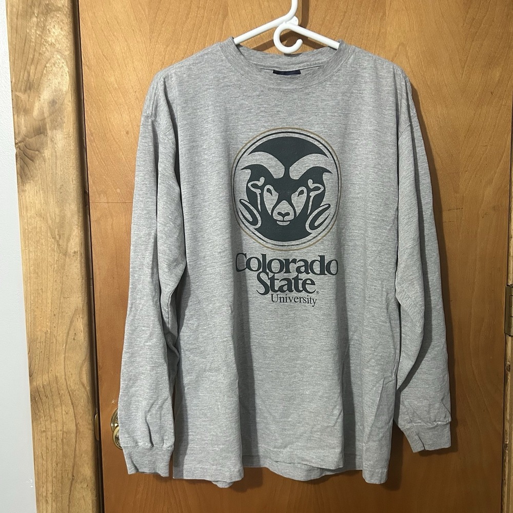 Vintage Colorado State University Long Sleeve Gray Size XL